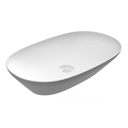 Variant Lavabo da appoggio ovale allungato (senza foro) 60x36 bianco Rak