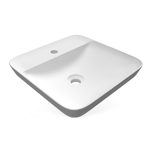 Variant Lavabo ad incasso quadrato monoforo 42x42 bianco Rak