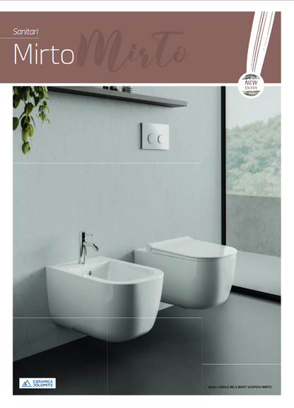 Lavabo monoforo da appoggio L. 65 cm Dolomite Mirto