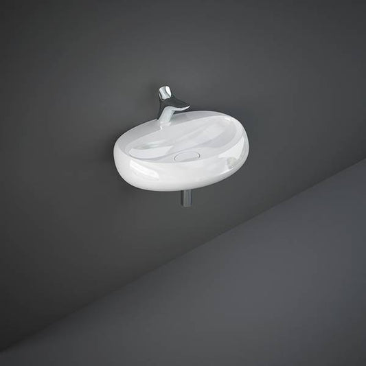 Cloud Lavabo sospeso bianco alpino L. 65 cm Rak Ceramics