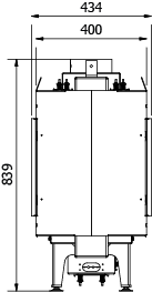 CAMINO GAS 100 BIFACCIALE GPL G 31 KW 10,8 MARSICAMIN