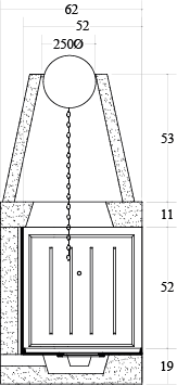 CAMINETTO PREFABBRICATO A LEGNA DS 100 TGH MARSICAMIN