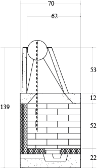 CAMINETTO PREFABBRICATO A LEGNA QR 110 REF MARSICAMIN