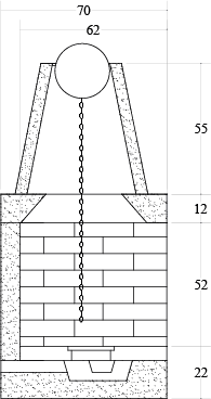 CAMINETTO PREFABBRICATO A LEGNA DS 110 REF MARSICAMIN