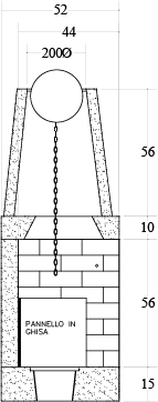 CAMINETTO PREFABBRICATO A LEGNA DS 90 REF MARSICAMIN