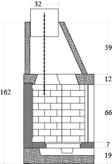 CAMINETTO PREFABBRICATO A LEGNA M 140 REF MARSICAMIN
