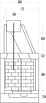 CAMINETTO PREFABBRICATO A LEGNA M 130 REF MARSICAMIN