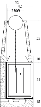 CAMINETTO PREFABBRICATO A LEGNA DS 70 TGH MARSICAMIN