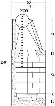 CAMINETTO PREFABBRICATO A LEGNA M 110 REF MARSICAMIN