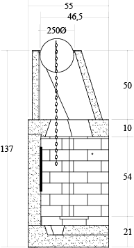 CAMINETTO PREFABBRICATO A LEGNA M 100 REF MARSICAMIN