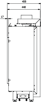 CAMINO GAS 80 VERTICAL FRONTALE METANO G 20 KW 10,3 MARSICAMIN