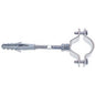 COLLARE PESANTE ZINCATO CON TASSELLO E VITE 3/4"