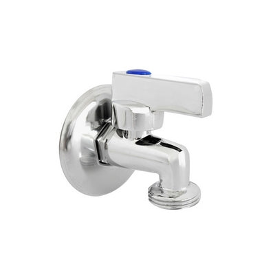 Heavy sphere washing machine tap in chromed brass