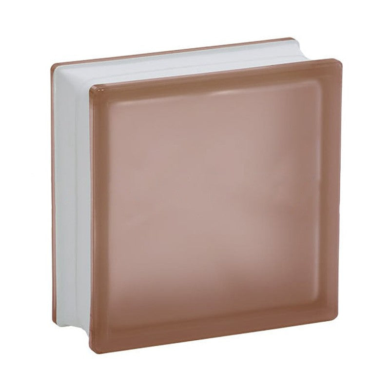 VETROMATTONE SATINATO ROSA MM. 190X190X80
