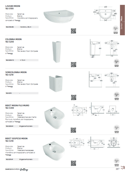 Vaso monoblocco Rak Moon