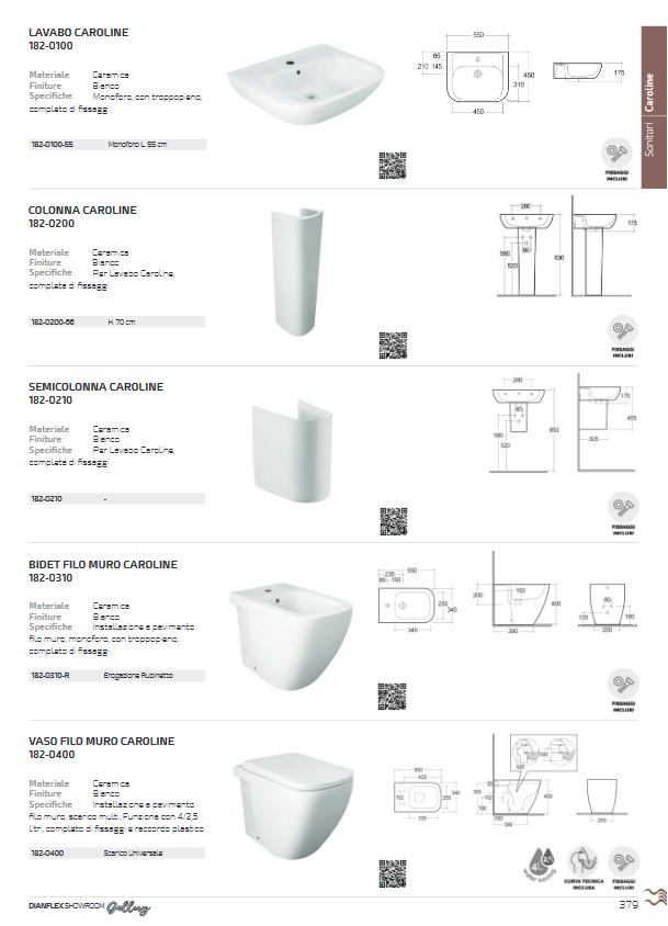 Sedile WC soft closing bianco Rak Caroline