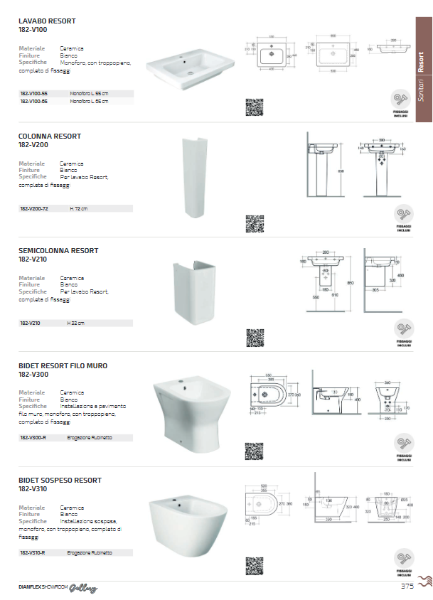 Sedile WC slim soft closing bianco Rak Resort