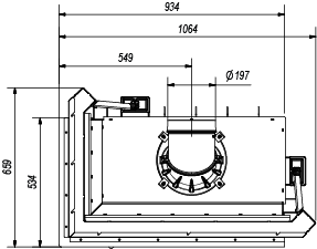 FALO' 85 LATERALE SX KW14 MONOBLOCCO A LEGNA MARSICAMIN