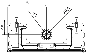 CAMINO GAS 100 FRONTALE GPL G 31 KW 10,8 MARSICAMIN