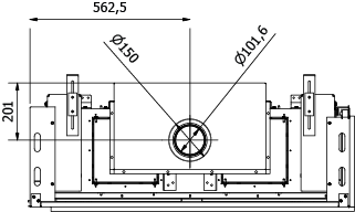 CAMINO GAS 100 LATERALE DX METANO G 20 KW 13 MARSICAMIN