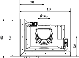 VISTA 70 LATERALE SX KW12 MONOBLOCCO A LEGNA MARSICAMIN