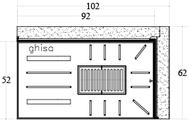 CAMINETTO PREFABBRICATO A LEGNA DS 100 TGH MARSICAMIN