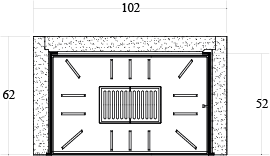 CAMINETTO PREFABBRICATO A LEGNA QR 100 TGH MARSICAMIN