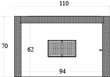 CAMINETTO PREFABBRICATO A LEGNA QR 110 REF MARSICAMIN