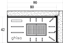 CAMINETTO PREFABBRICATO A LEGNA DS 90 TGH MARSICAMIN
