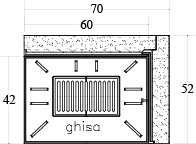 CAMINETTO PREFABBRICATO A LEGNA DS 70 TGH MARSICAMIN