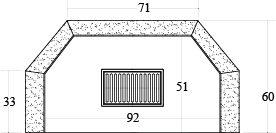 CAMINETTO PREFABBRICATO A LEGNA M 110 REF MARSICAMIN