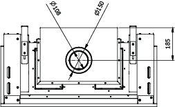 CAMINO GAS 80 VERTICAL TRIFACCIALE GPL G 31 KW 9,4 MARSICAMIN