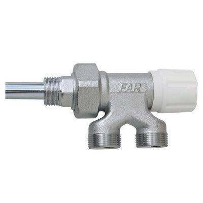 Valvola monotubo FAR 1/2" con bocchettone e sonda Ø12 mm