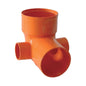 Curva Wc 2 Att. Dm.100/40 Pvc Rosso