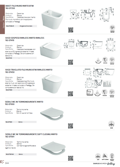 Lavabo monoforo L. 60 cm Dolomite Mirto