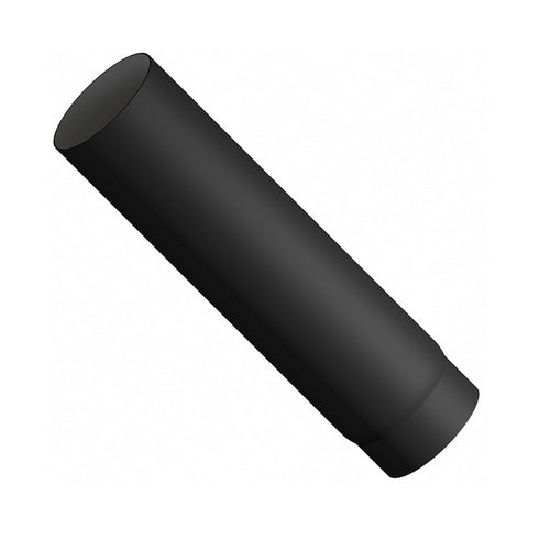 Tubo fumi Diankamin Ø150 mm L 500 in acciaio smaltato nero per stufe a legna