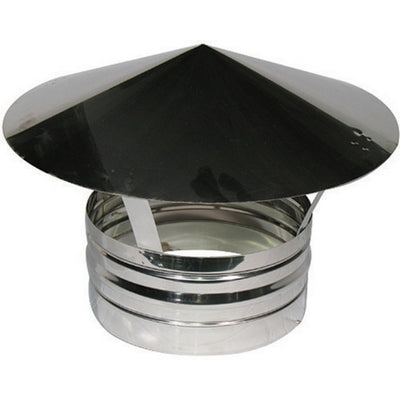 Terminale Cappello Cinese in Acciaio Inox Ø 200 mm per Canna Fumaria
