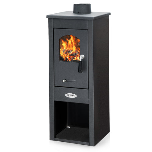 Stufa a Legna Marta 5-7 Kw Grigio Antracite