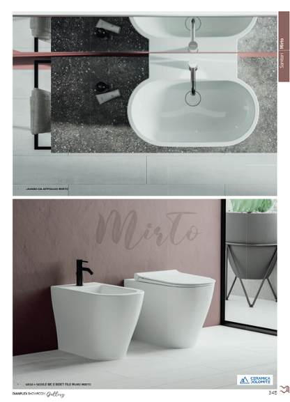 Lavabo monoforo L. 60 cm Dolomite Mirto