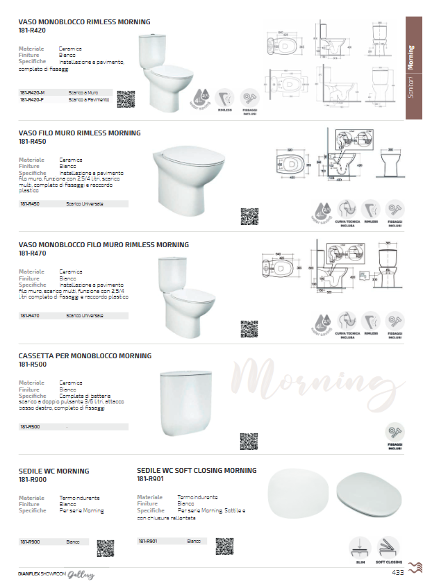 Lavabo d'appoggio Morning Rak 38x54 cm