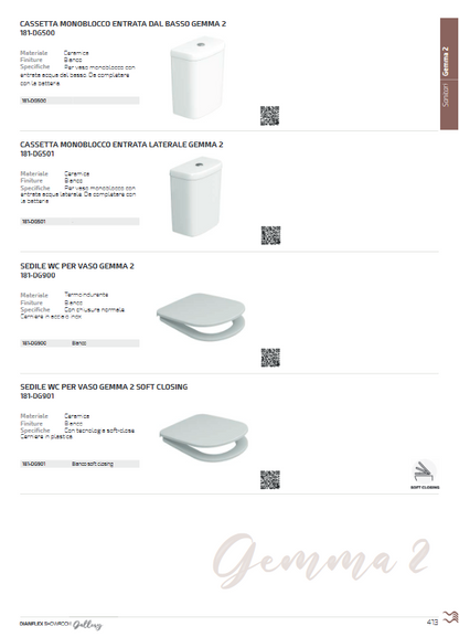 Bidet erogazione rubinetto Dolomite Gemma 2