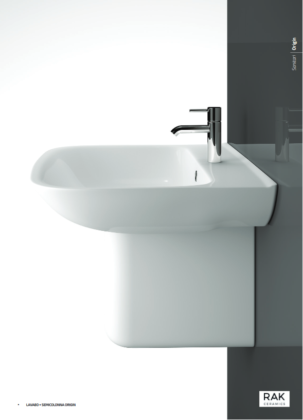 Lavabo monoforo L. 65 cm Rak Origin