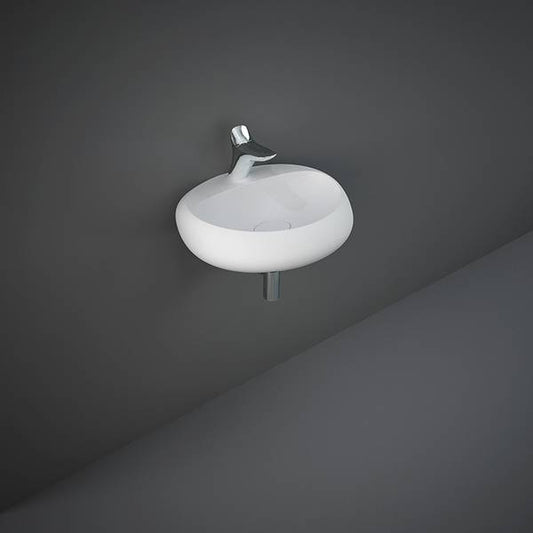 Cloud Lavabo sospeso bianco opaco L. 55 cm Rak Ceramics