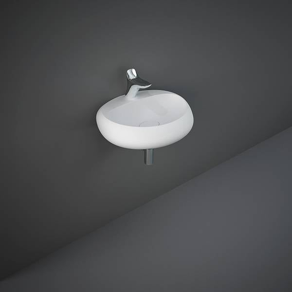 Cloud Lavabo sospeso bianco opaco L. 55 cm Rak Ceramics