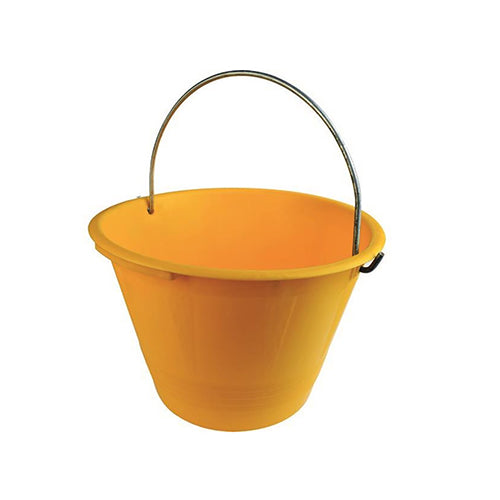 Caldarella in Plastica Gialla per Edilizia