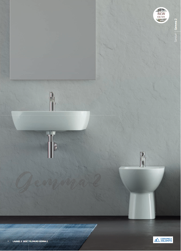 Lavabo monoforo L. 60 cm Dolomite Gemma 2