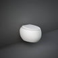 Cloud Vaso sospeso rimless fissaggio nascosto bianco opaco Rak Ceramics