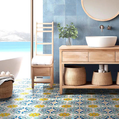 Vietri Decoro Praiano 34x34 Savoia Italia