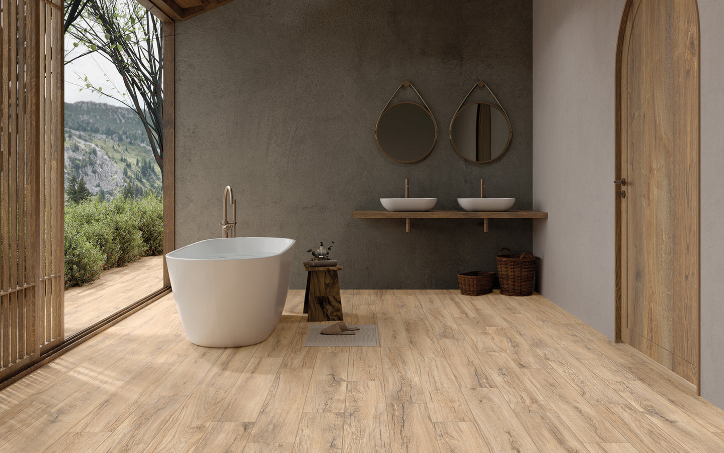 Country Oak Rettificato 20x120 Ceramica Euro