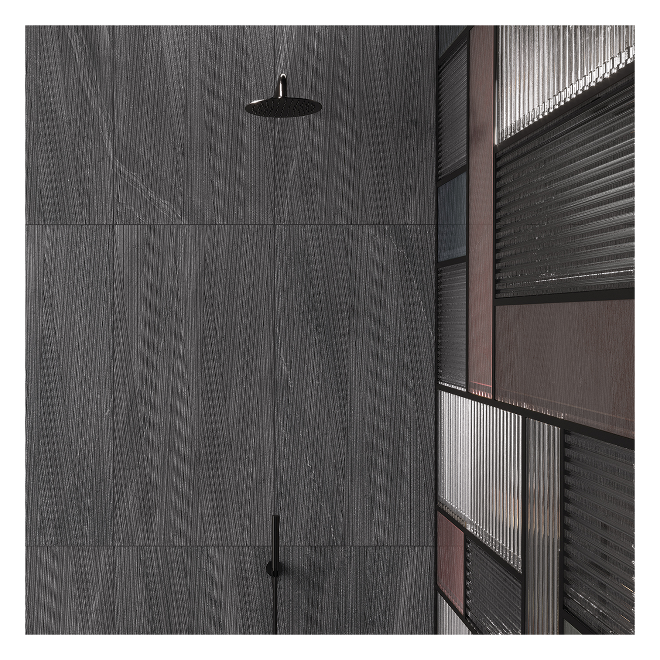 Docks Cannettato Black 60x120 Rettificato Ceramica Euro